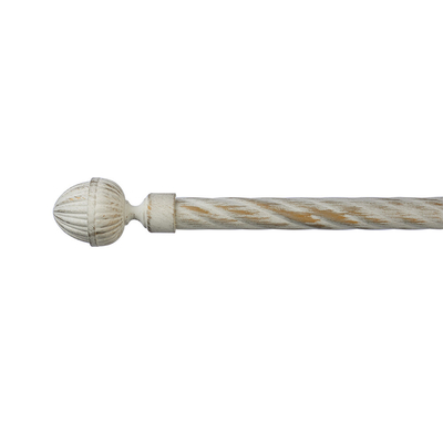 Painting 28MM Curtain Rod With Aluminum Finial For Antique Store