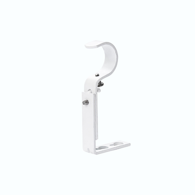 Crown Shape Transparent Acrylic Curtain Rod Accessories Single Bracket 25mm Diameter Custom