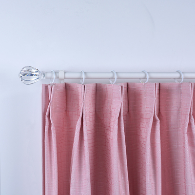 Crown Shape Transparent Acrylic Curtain Rod Accessories Single Bracket 25mm Diameter Custom