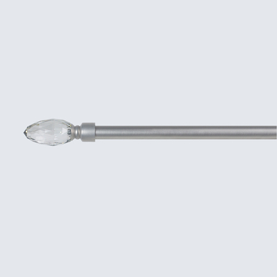 Matt Nickel Pipe Curtain Rods 22mm For Living Room Decoration