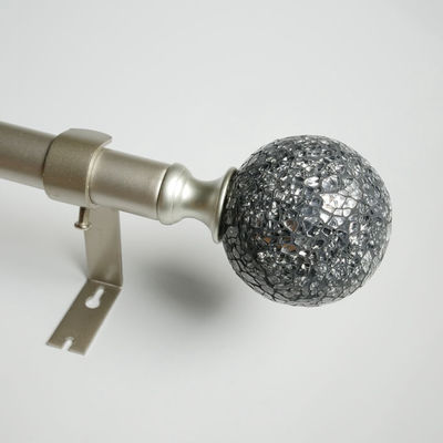 KIEI EP1001 Curtain Finial Hardware Precision Manufacturing Curtain Rod Hot Sale Luxury Adjustable Factory Outlet